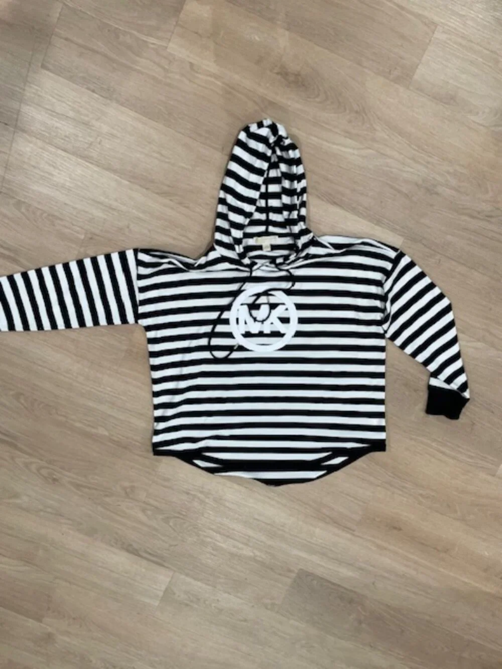 Striped Michael Kors Logo Hoodie